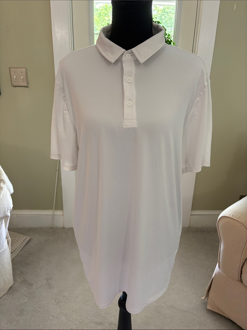 all in motion White Short-Sleeve Polo